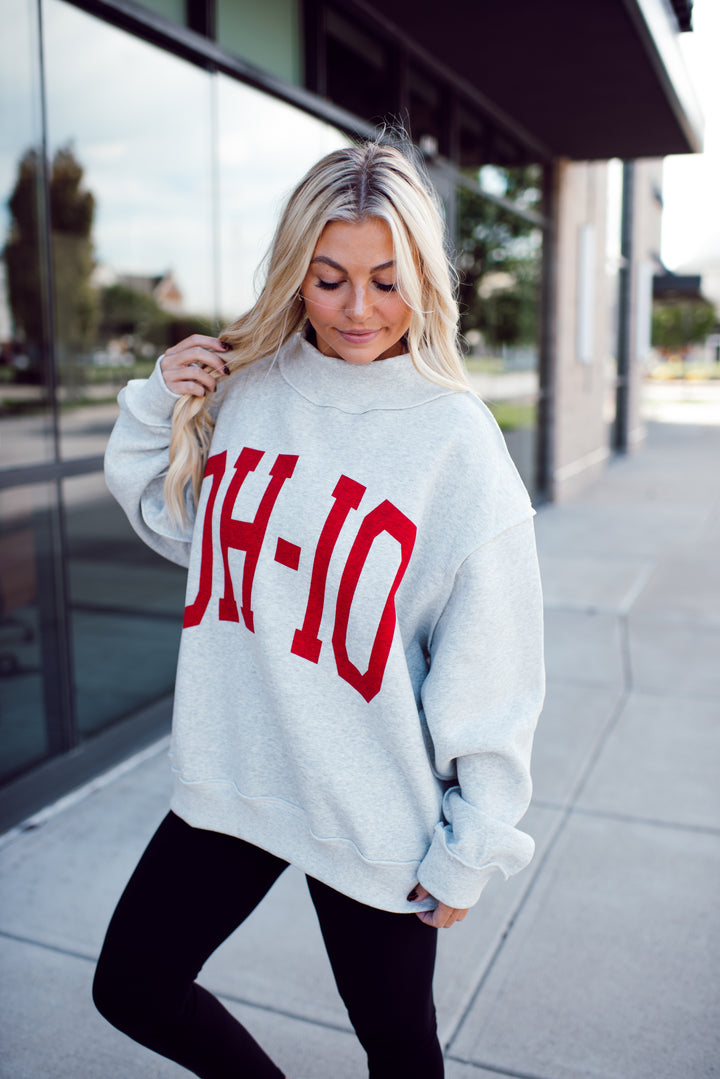 Ohio Reversible Mock Neck (Grey)
