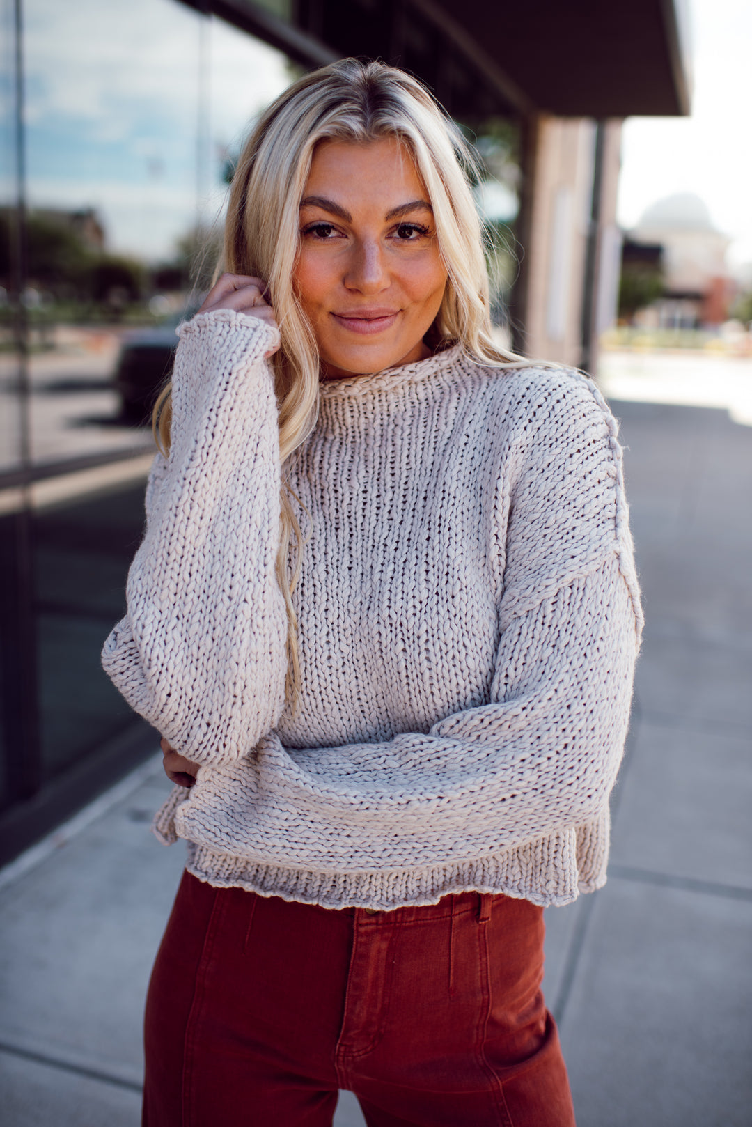Lacey Sweater (Oatmeal)