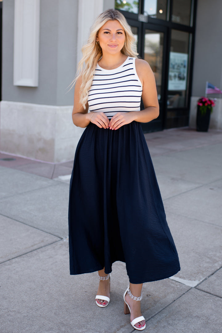 Harbor Grace Midi Dress (Ivory)