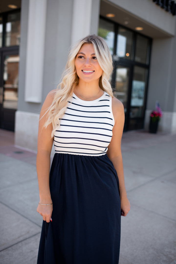 Harbor Grace Midi Dress (Ivory)