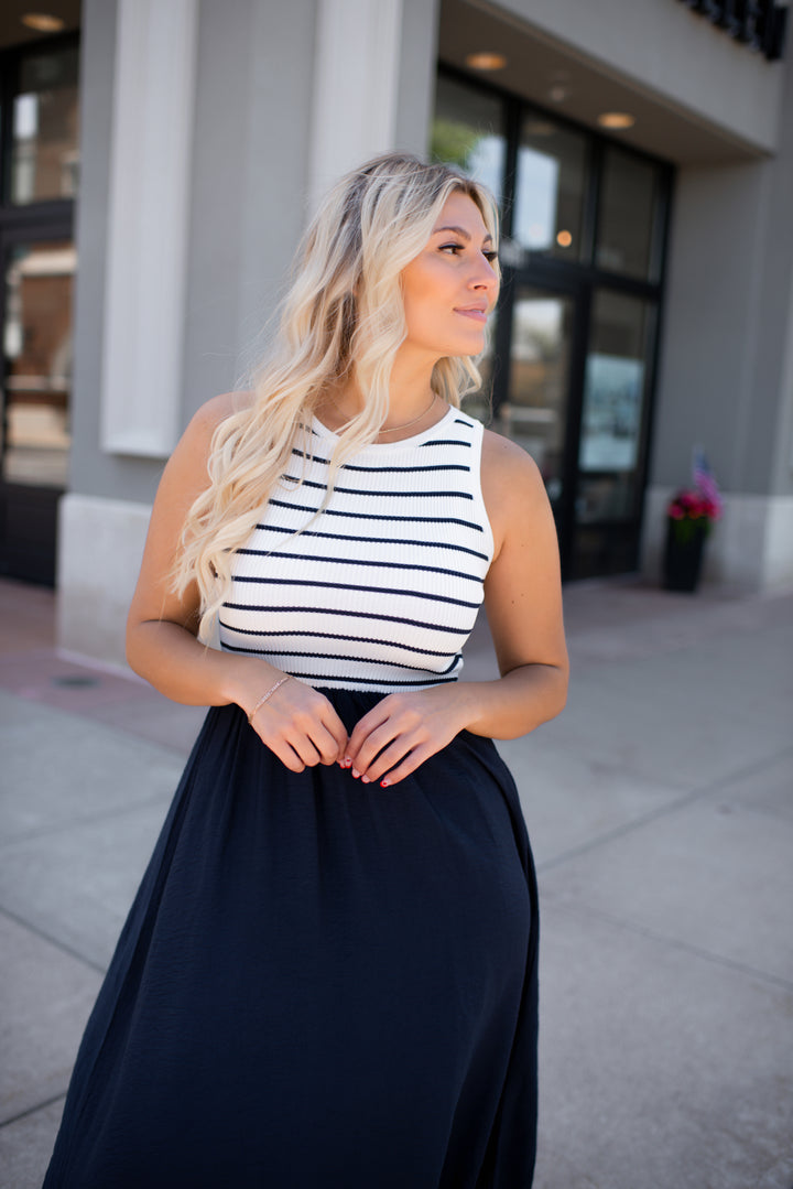 Harbor Grace Midi Dress (Ivory)