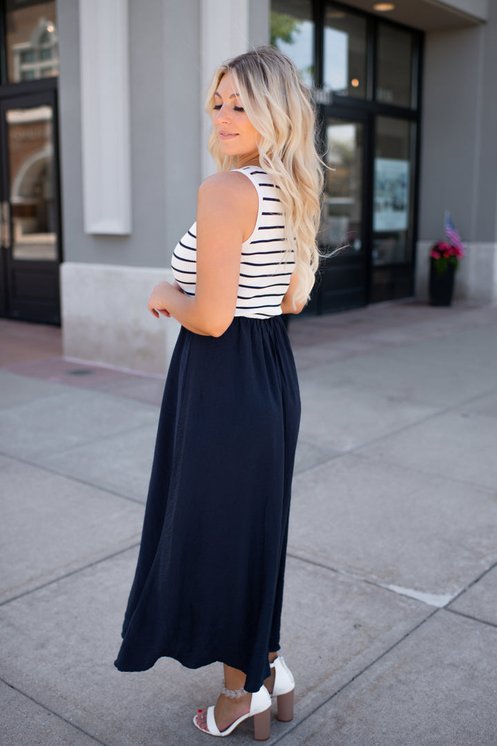 Harbor Grace Midi Dress (Ivory)