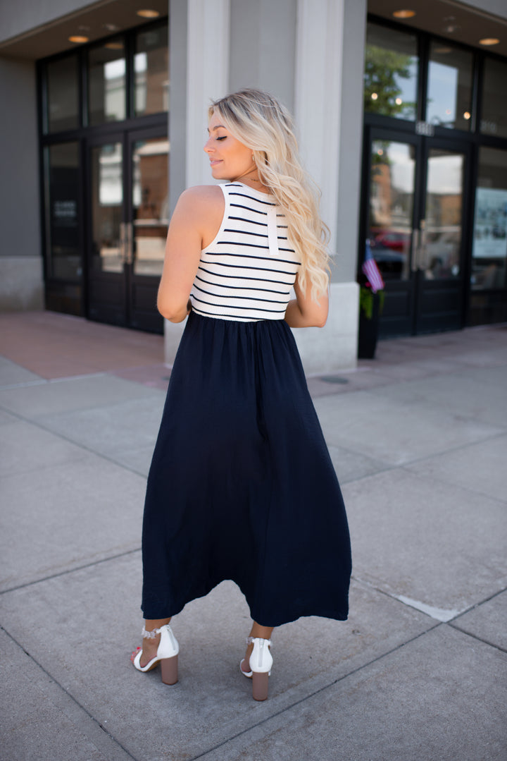 Harbor Grace Midi Dress (Ivory)