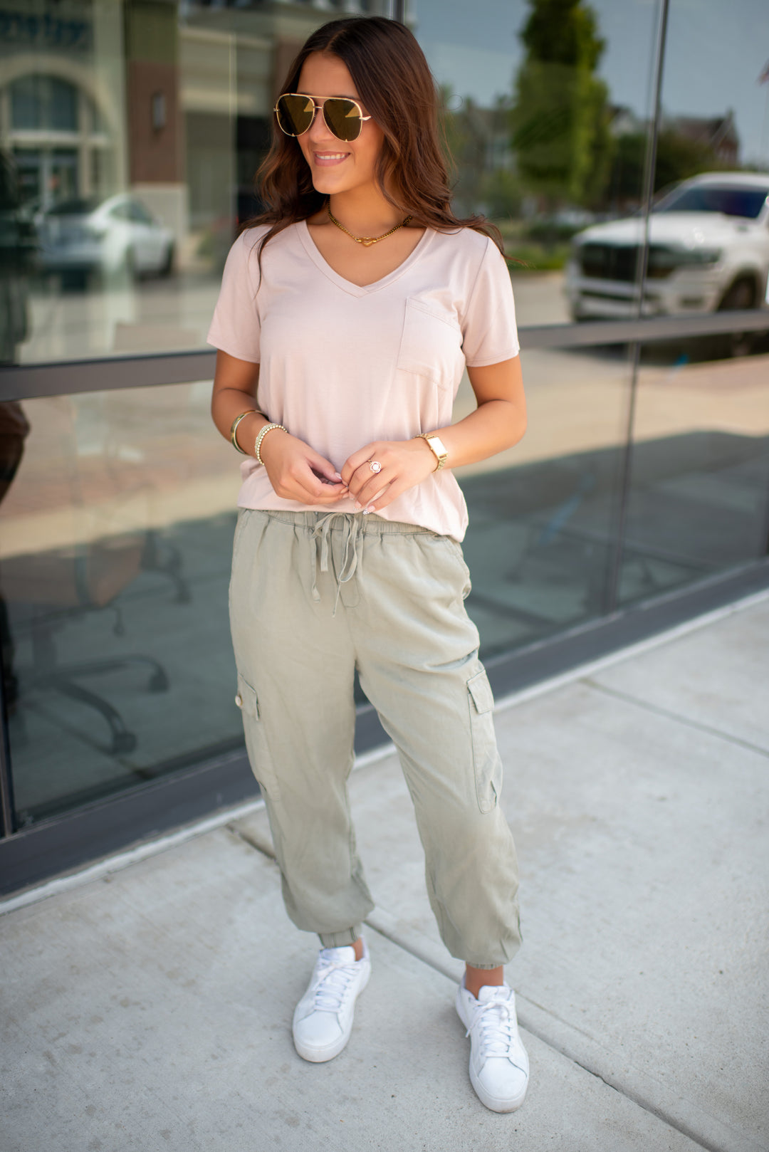Cargo Crush Joggers (Sage)