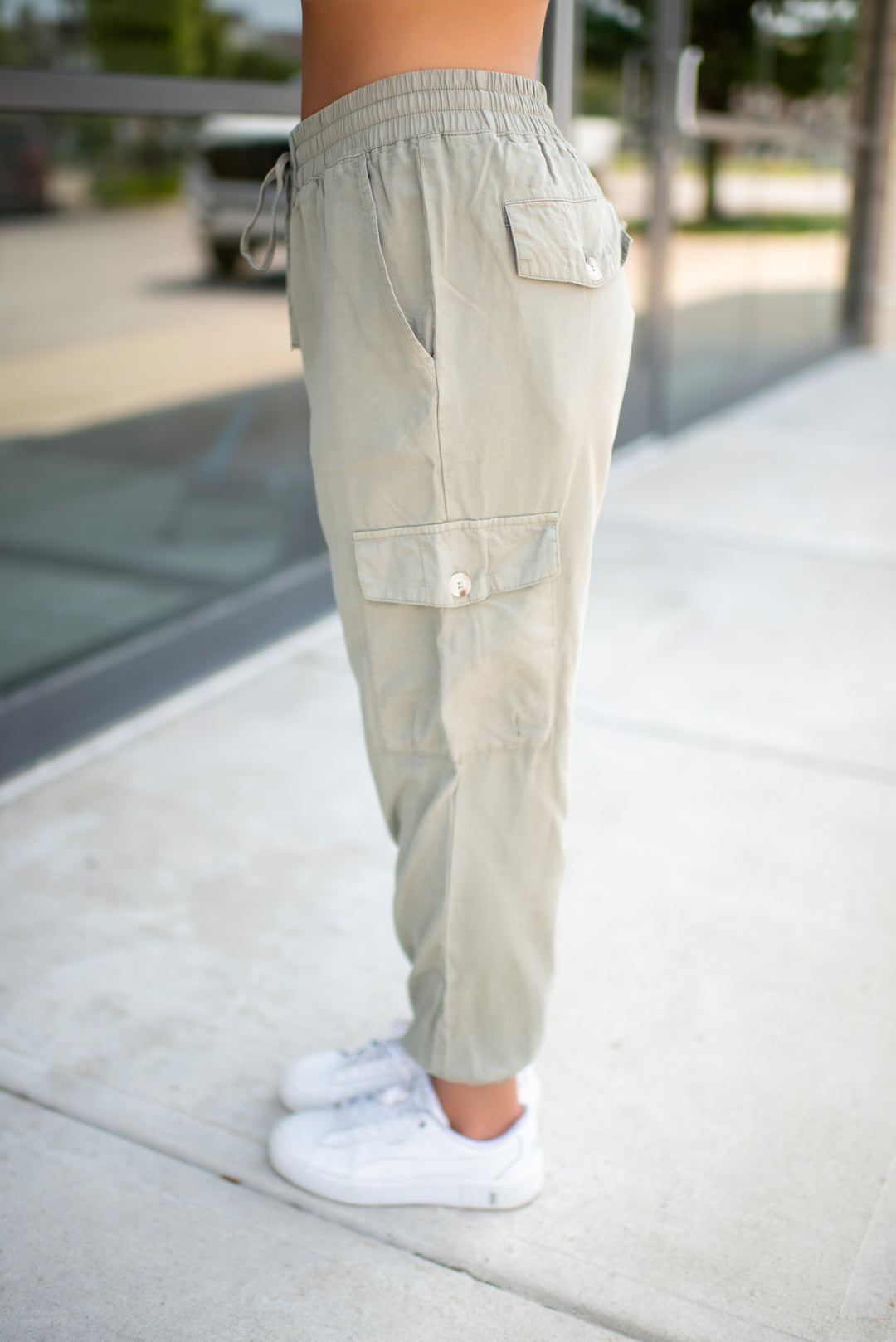 Cargo Crush Joggers (Sage)