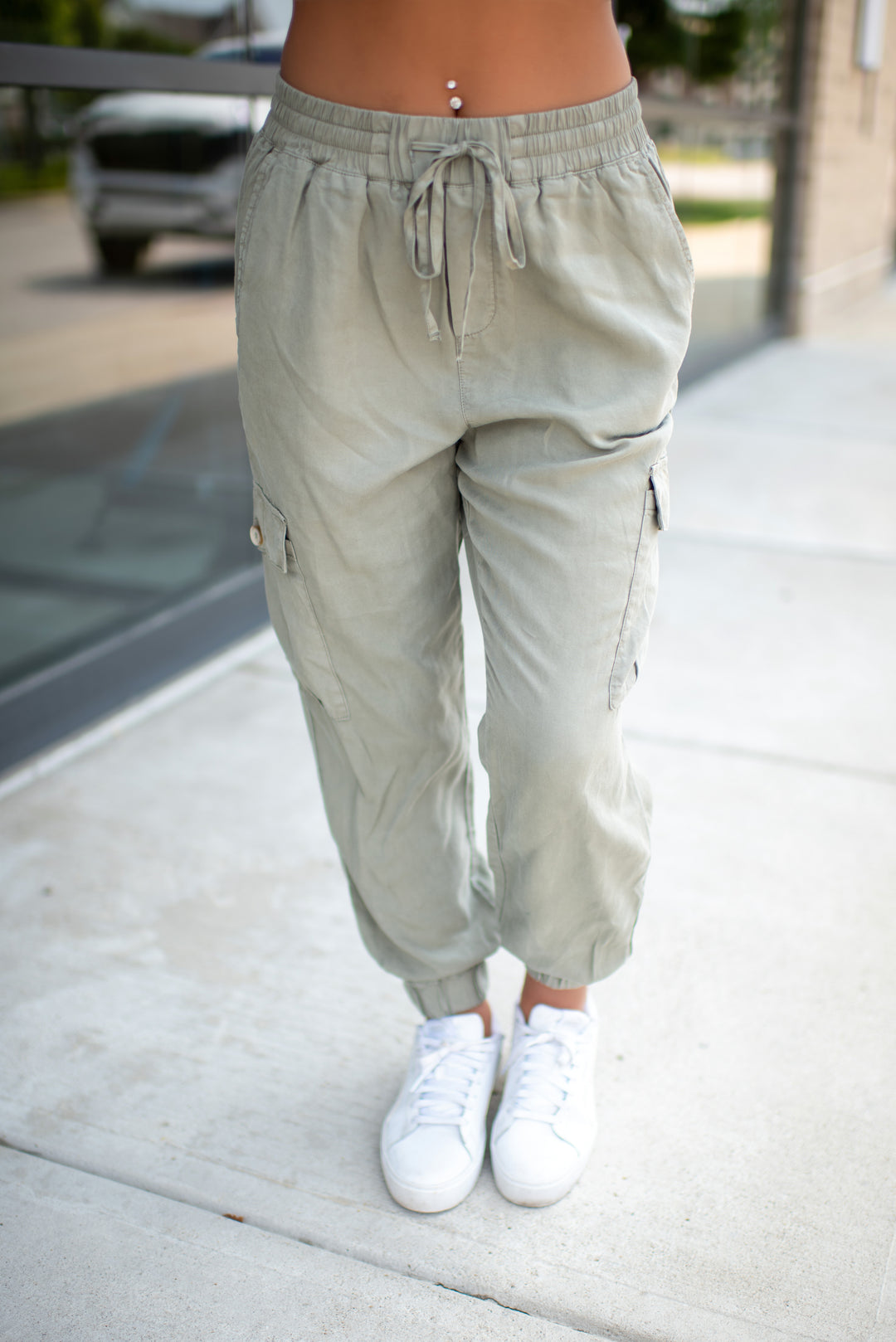 Cargo Crush Joggers (Sage)