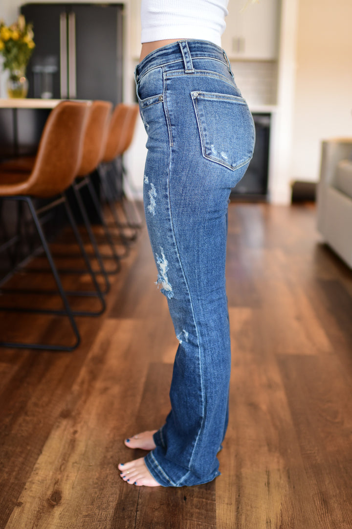 Judy Blue Rilyn Bootcut Jeans (Dark)