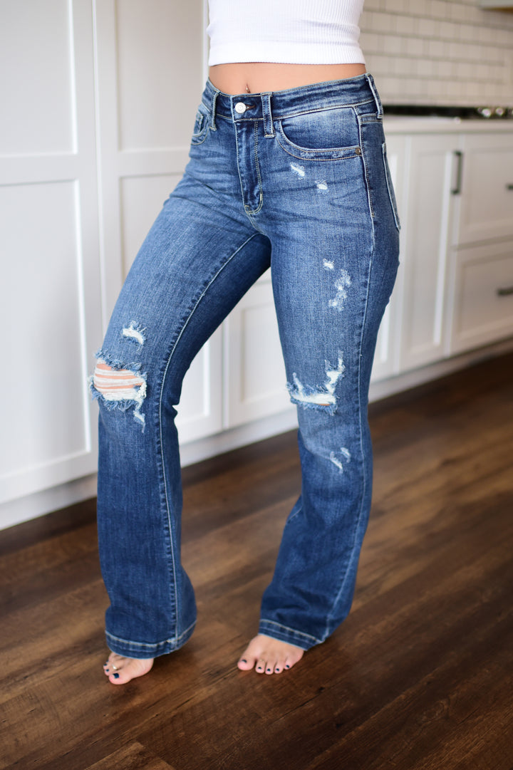 Judy Blue Rilyn Bootcut Jeans (Dark)