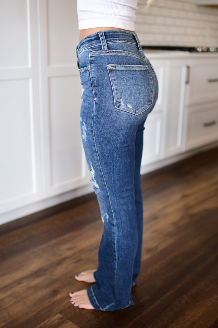 Judy Blue Rilyn Bootcut Jeans (Dark)