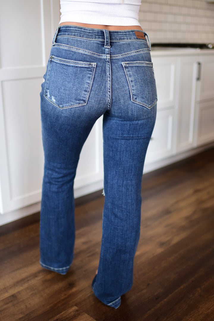 Judy Blue Rilyn Bootcut Jeans (Dark)