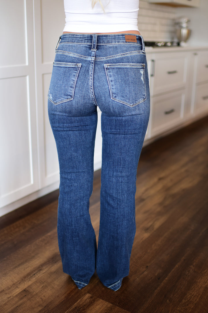 Judy Blue Rilyn Bootcut Jeans (Dark)