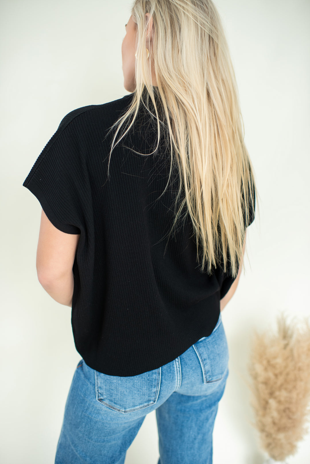 PREORDER Modern Ease Mock Neck Sweater (Black)