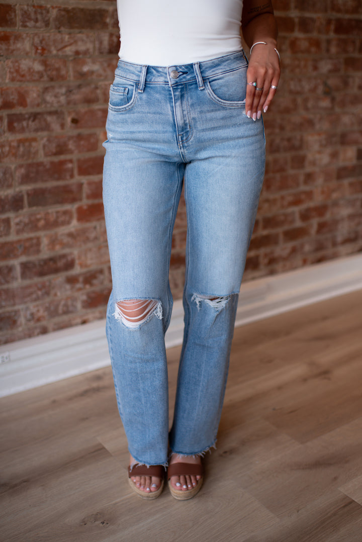 Vervet Jess High Rise Jeans (Light Medium Wash)