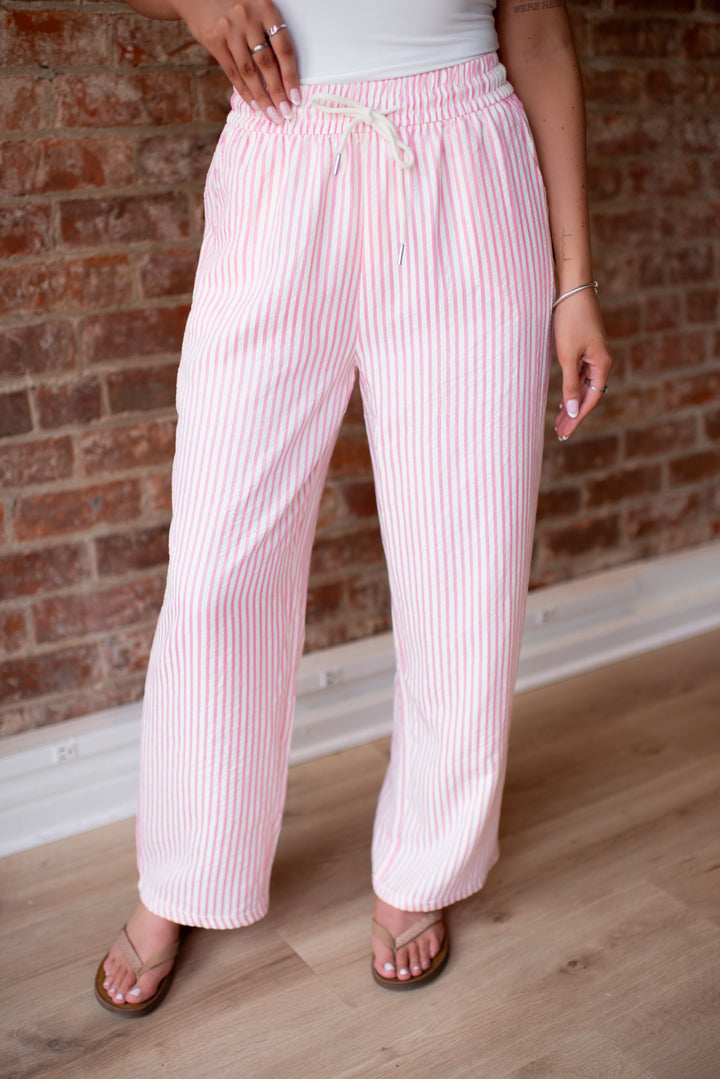 Seersucker Pants (Pink)