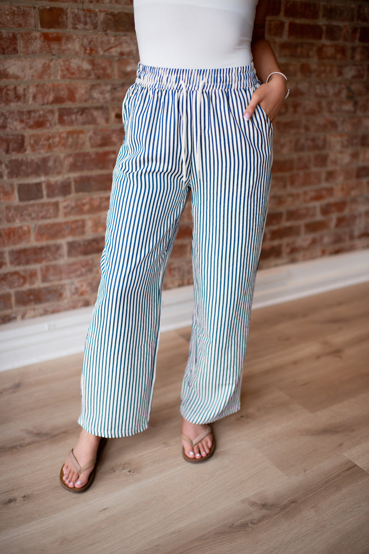 Seersucker Pants (Navy)