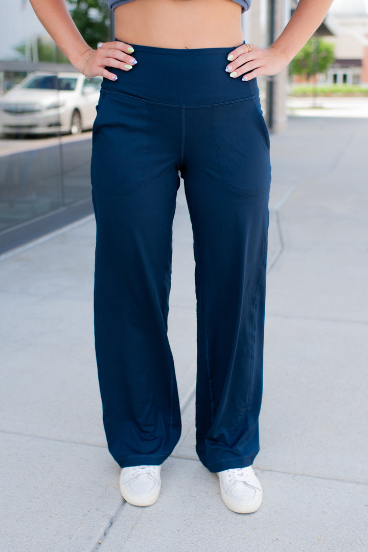 Refined Comfort Active Pants (Navy)
