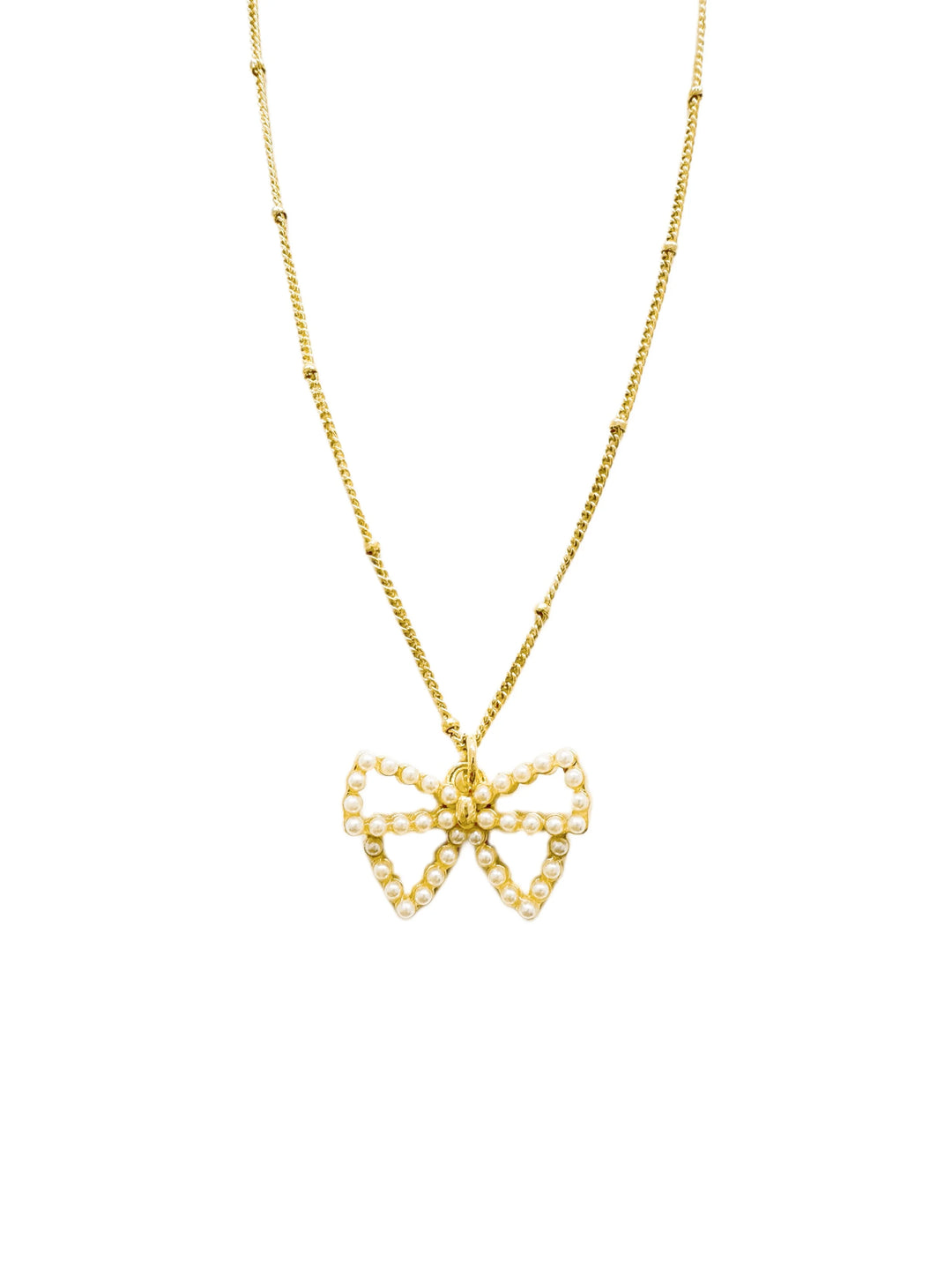 30A Kate Bow Necklace (Gold)