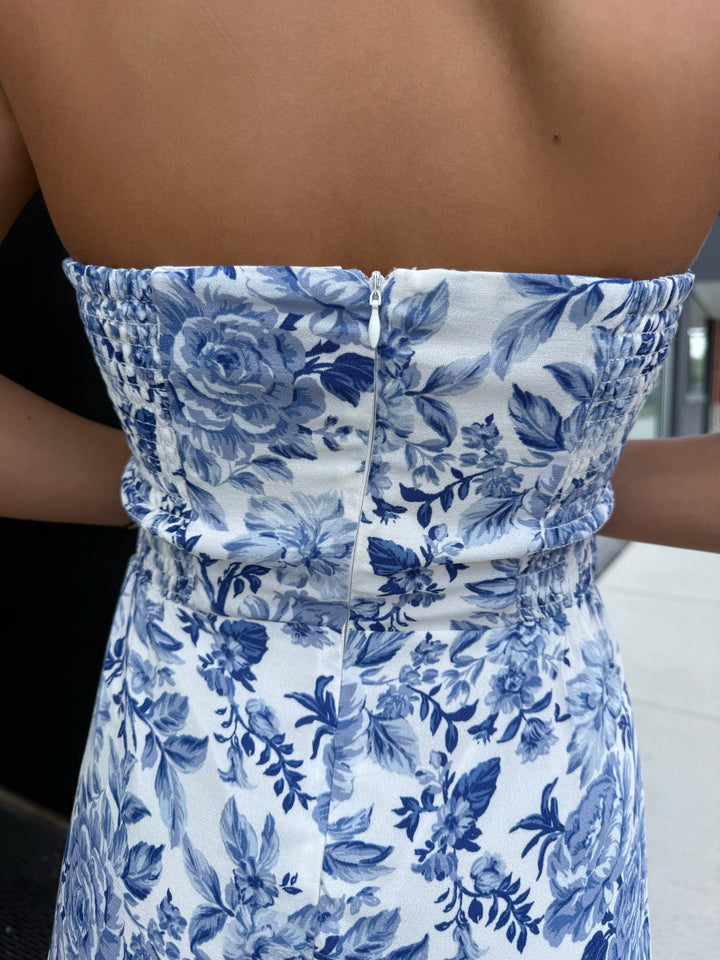 Coastal Dreams Dress (Blue/White)