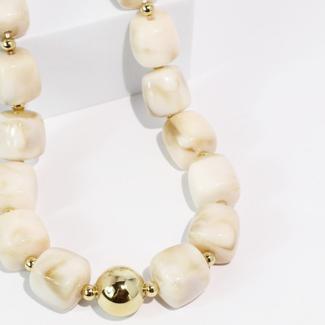 30A PREORDER Lumi Cream Necklace