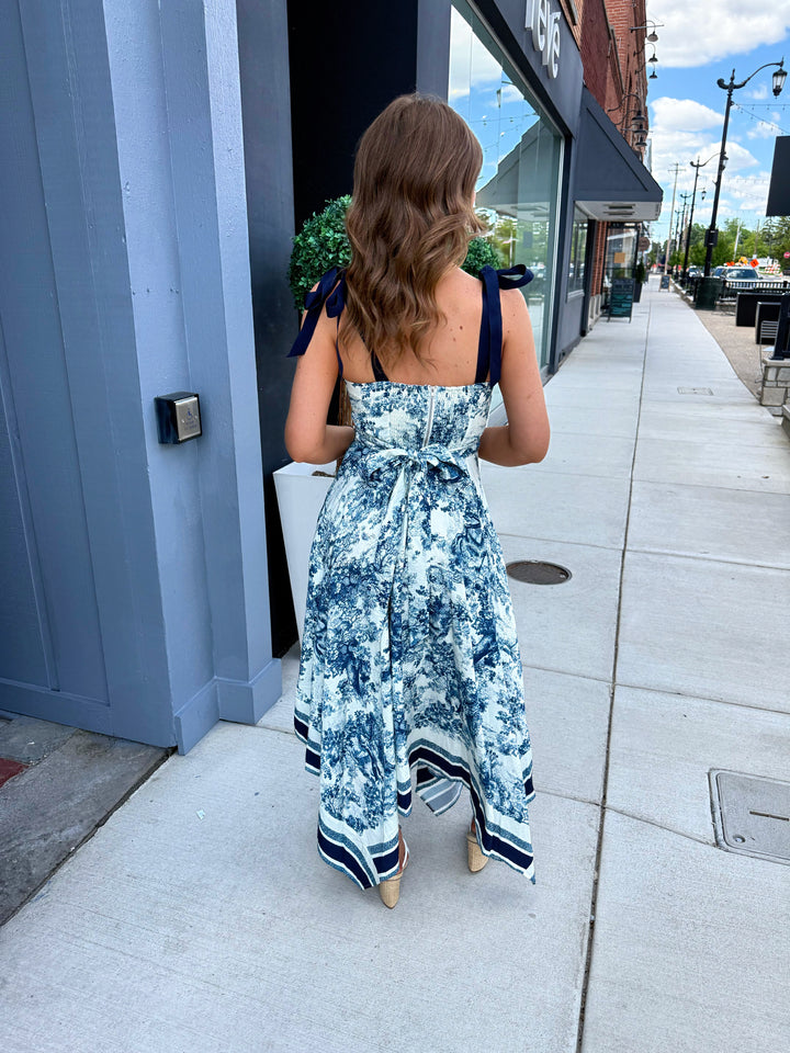 The Blue Porcelain Maxi (Navy)