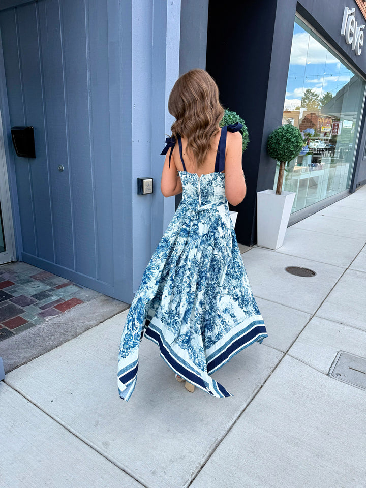 The Blue Porcelain Maxi (Navy)