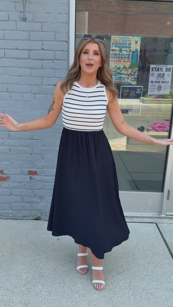 Harbor Grace Midi Dress (Ivory)