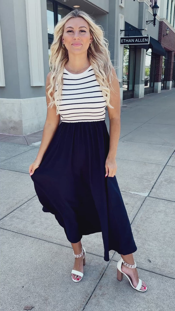 Harbor Grace Midi Dress (Ivory)
