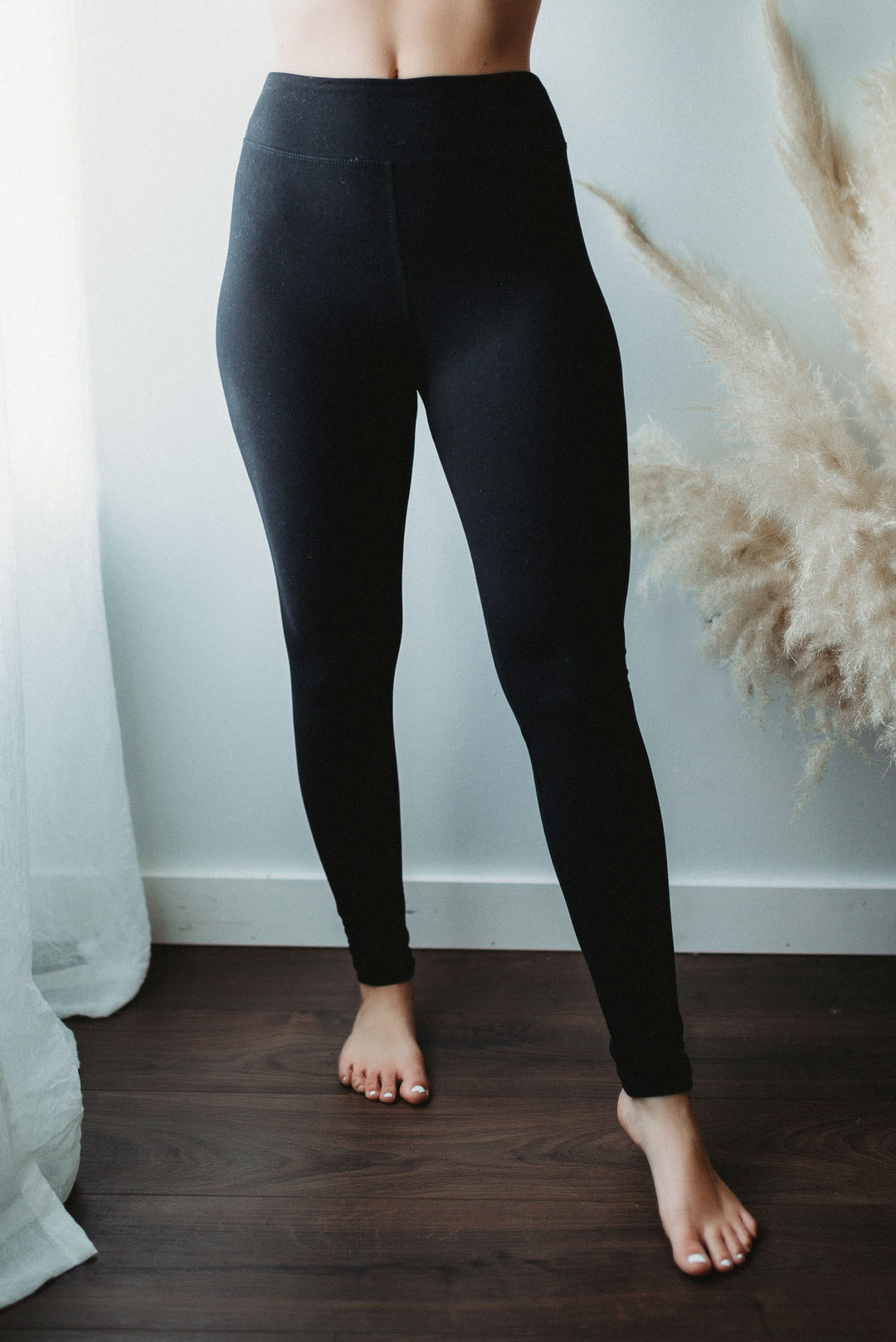 3" Waist Lazy Days Leggings (Black)