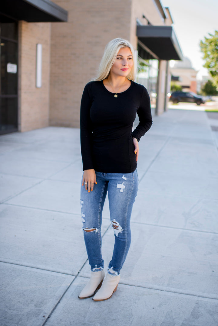 Chance For Love Top (Black)